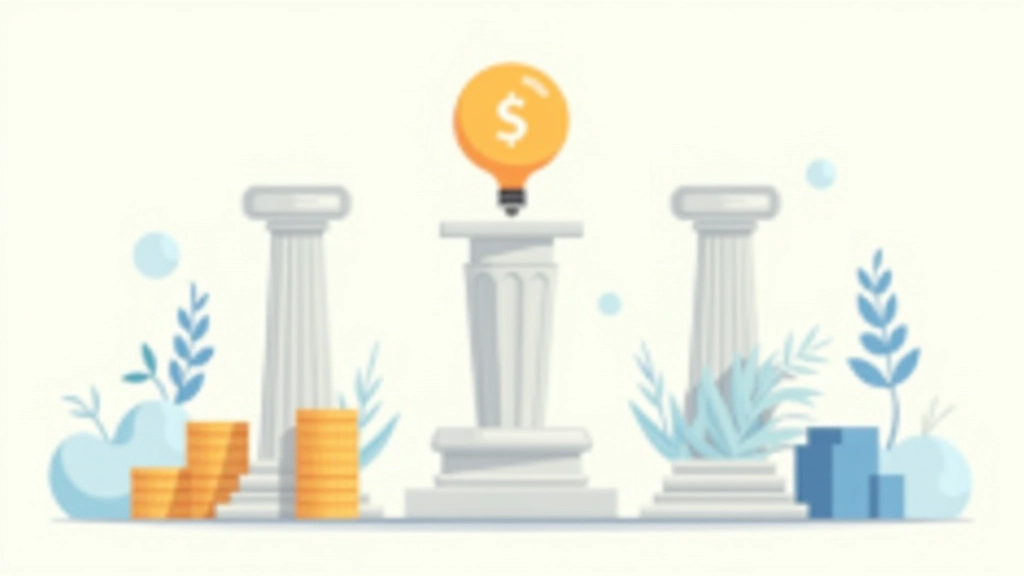 Diagramme montrant les trois piliers d'un bilan financier personnel